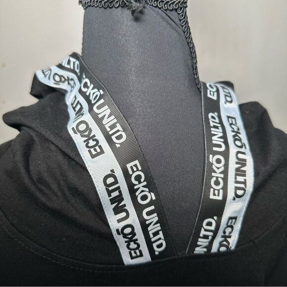 Vintage Y2K Ecko Unltd Black Hoodie with Logo Detail - Picture 3 of 6